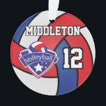 Volley-ball rouge, blanc et bleu | Texte do-it-you<br><div class="desc">Volley-ball rouge, bleu et blanc | do-it-yourself Texte Ornement. Plus de couleurs sont disponibles si vous ne trouvez pas vos couleurs, s'il vous plaît contactez-moi. ⭐ Ce Produit est 100% Personnalisable. Les graphiques et le texte peuvent être supprimés, déplacés, redimensionnés, changés autour, tournés, etc... ⭐ 99% de mes designs dans...</div>