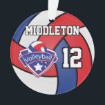 Volley-ball rouge, blanc et bleu | Texte do-it-you<br><div class="desc">Volley-ball rouge, bleu et blanc | do-it-yourself Texte Ornement. Plus de couleurs sont disponibles si vous ne trouvez pas vos couleurs, s'il vous plaît contactez-moi. ⭐ Ce Produit est 100% Personnalisable. Les graphiques et le texte peuvent être supprimés, déplacés, redimensionnés, changés autour, tournés, etc... ⭐ 99% de mes designs dans...</div>
