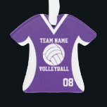 Volley-ball Sport Jersey Purple<br><div class="desc">Maillot de volley violet avec photo. Personnalisez avec la photo,  le nom,  l'équipe et la date de votre joueur.</div>