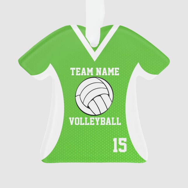 Volley-ball Sport Jersey vert avec photo (devant)