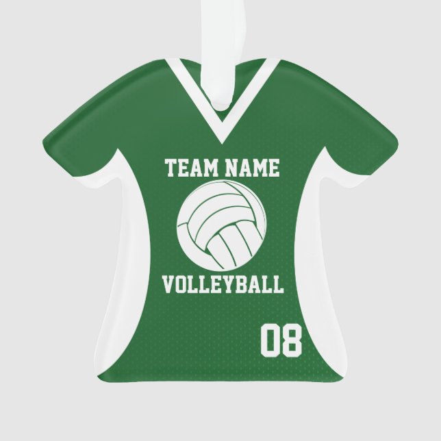 Volley-ball Sport Jersey vert avec photo (devant)