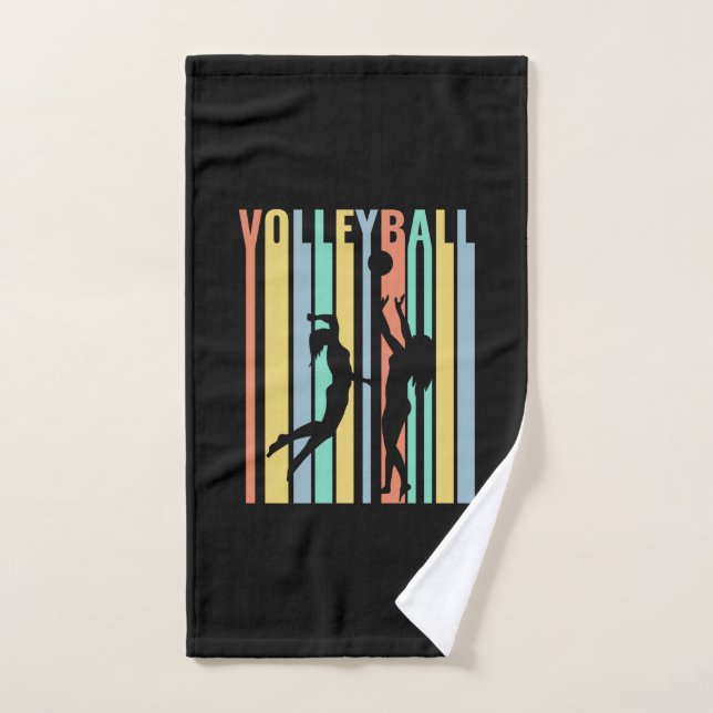 Volleyball Beach-volley Rétro  (Serviette à main)