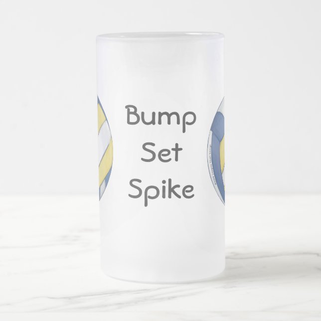 Volleyball Bump, Set, Spike Mugs (Centre)