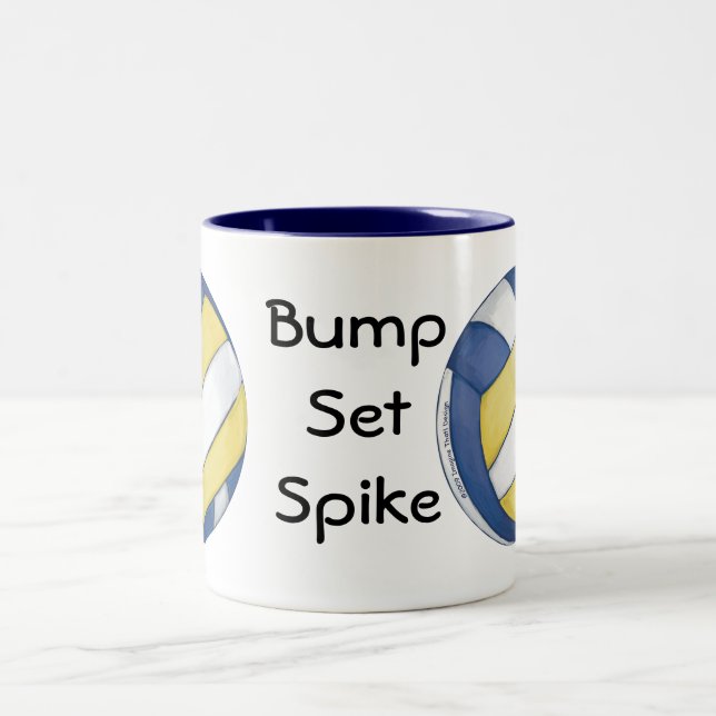 Volleyball Bump, Set, Spike mugs (Centre)