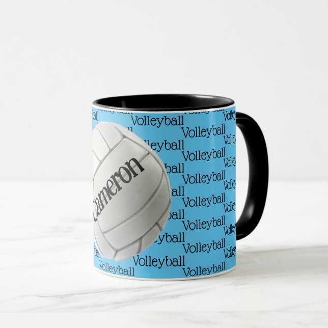 Volleyball Carrelage Design Café Mug (Devant droit)