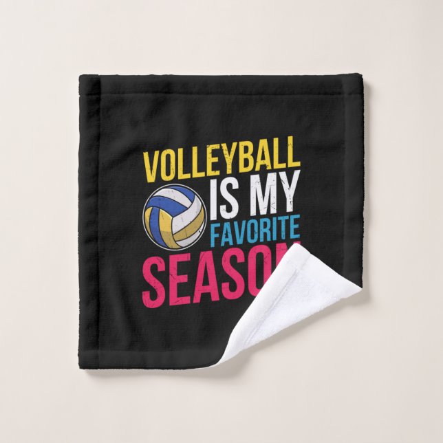 Volleyball Is My Favorite Season (Gant de toilette)