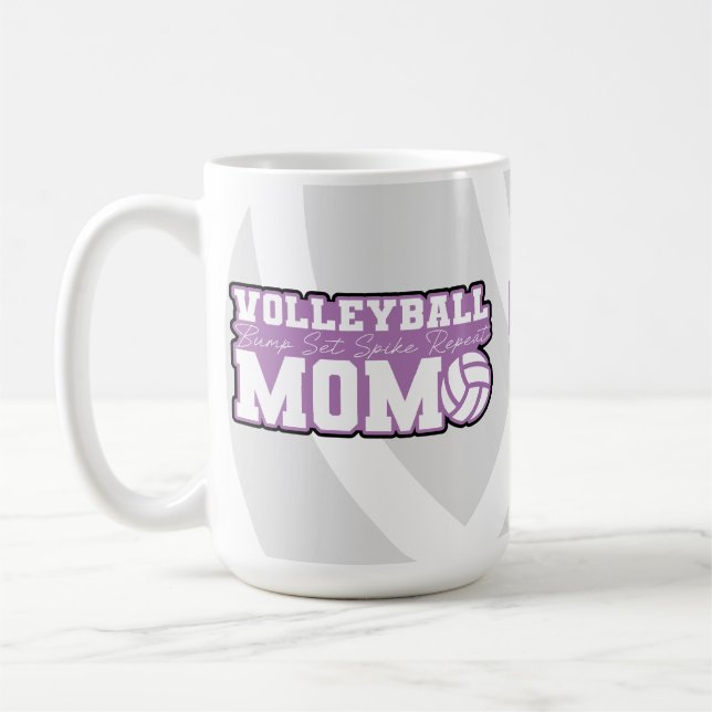 Volleyball Maman Mug Café Couleurs personnalisable (Gauche)