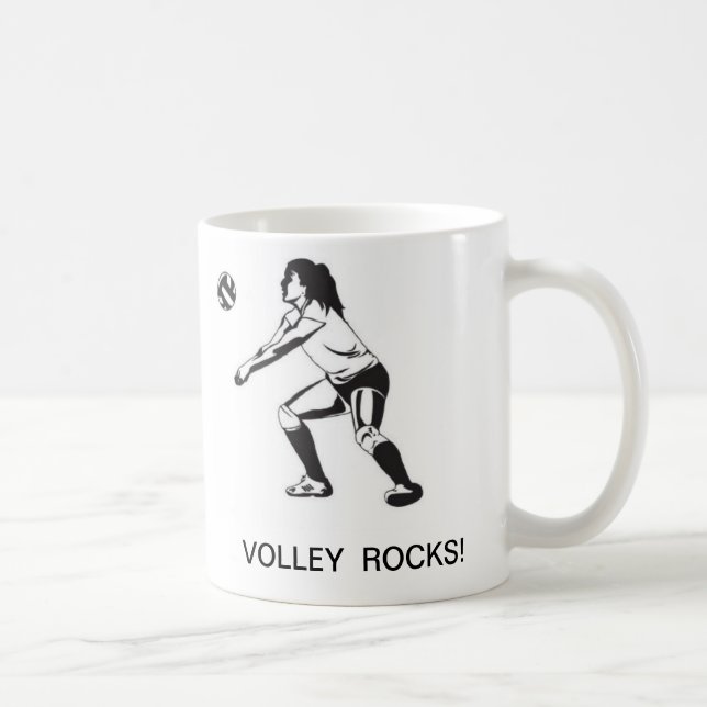 VOLLEYBALL ROCKS!Coffee Mug (Droite)