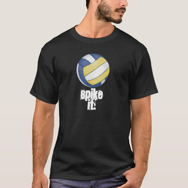 Volleyball Spike It ! T-Shirts Sombres (Devant)