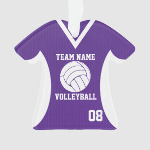 Volleyball Sport Jersey Purple avec photo