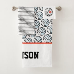 Volleyball Sports Bain Décor NOM Numéro Amusant
