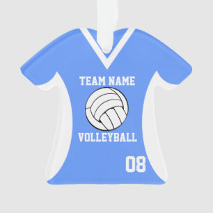 Volleyball Sports Jersey Blue avec photo