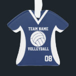 Volleyball Sports Jersey Blue avec photo<br><div class="desc">Maillot de volley-ball bleu foncé avec photo. Personnalisez avec la photo,  le nom,  l'équipe et la date de votre joueur.</div>