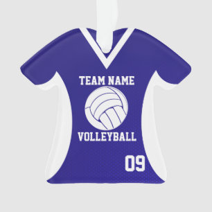 Volleyball Sports Jersey Royal avec photo