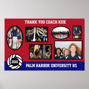 VolleyChick Custom Volleyball Photo Frame Poster 2