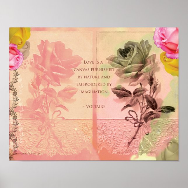 Voltaire, 14" x 11" - Archival Matte Poster (Devant)