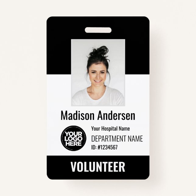 Volunteer Photo ID Badges with Clip or Lanyard (Devant)