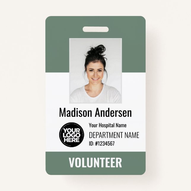 Volunteer Photo ID Badges with Clip or Lanyard (Devant)
