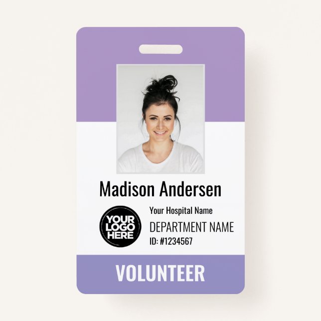 Volunteer Photo ID Badges with Clip or Lanyard (Devant)