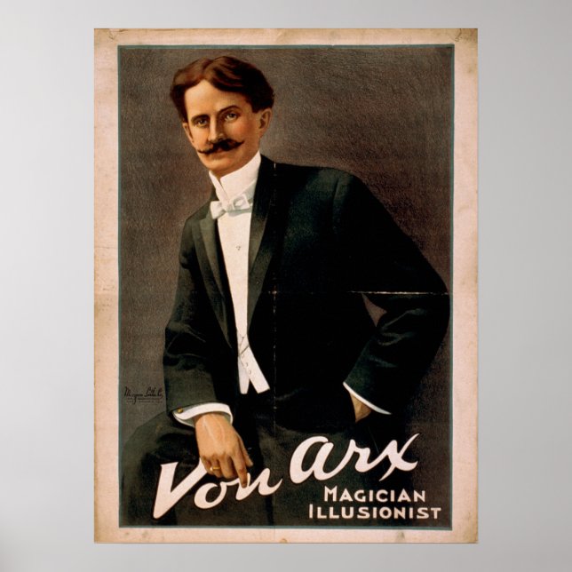 VON ARX Magicien Illusionniste VAUDEVILLE Poster (Devant)