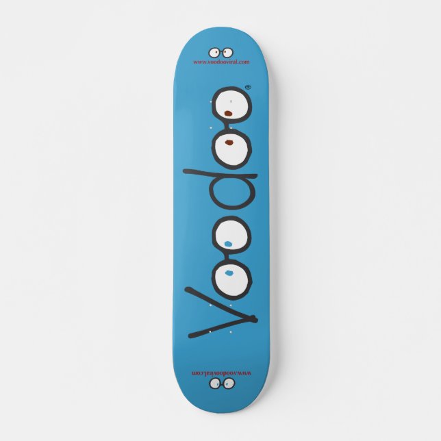 Voodoo Long Skateboard Deck (Blue) (Devant)