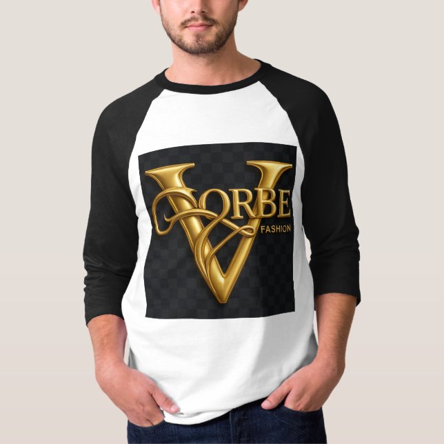VORBE Fashion Premium or Monogramme Raglan T-shirt (Devant)