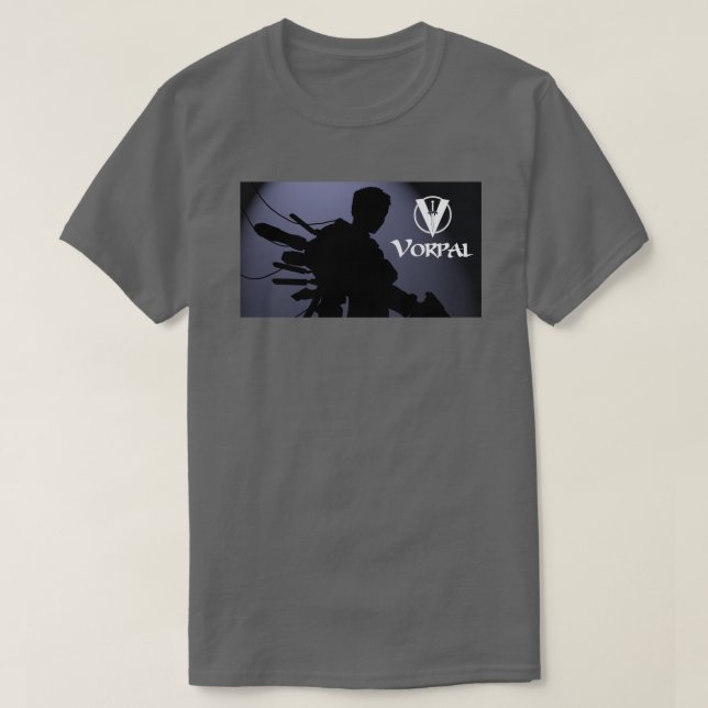 Vorpal Comic Book TShirt : Silhouette Bleue (Design devant)