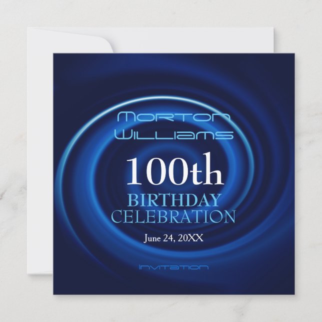 Vortex 100e anniversaire Invitation (Devant)
