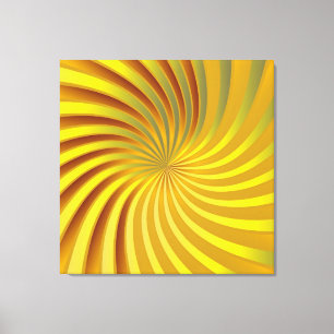 Vortex en spirale d'or de toile