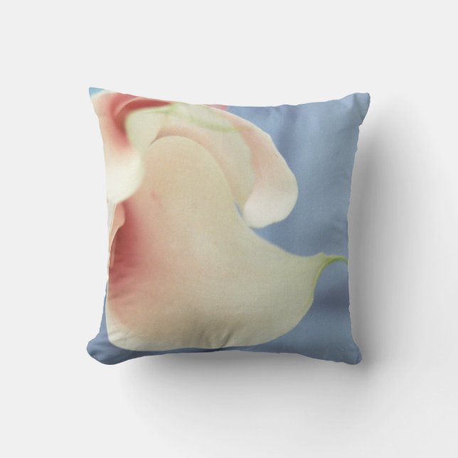 Vortex White Calla Lily Art Imprimer Coussins (Recto)