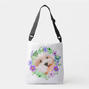 Vos 2 Photos en Cadres Fleurs Sacs personnalisés