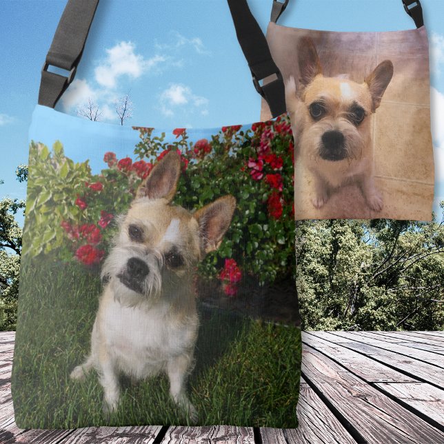 Vos 2 PHOTOS Sacs fourre-tout personnalisés à impr (Two, Photo Tote Bags. Double sided, Custom Photo Tote Bags. Customized Tote Bag with Pictures. )