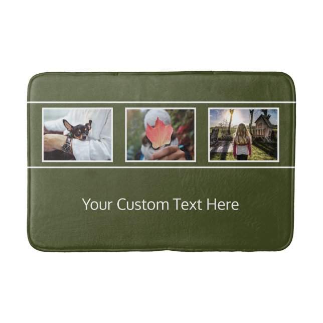 VOS 3 PHOTOS & TAPIS DE BAIN PERSONNALISÉS (Devant)