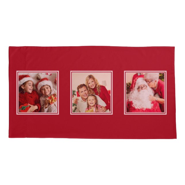 VOS 3 taies d'oreiller de coutume de PHOTOS (Dos)