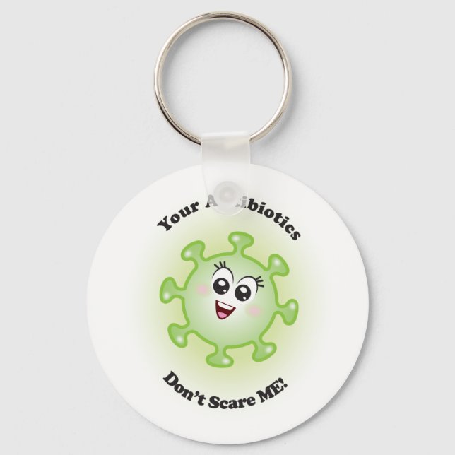 Vos antibiotiques ne me font pas peur ! Porte-clés (Recto)