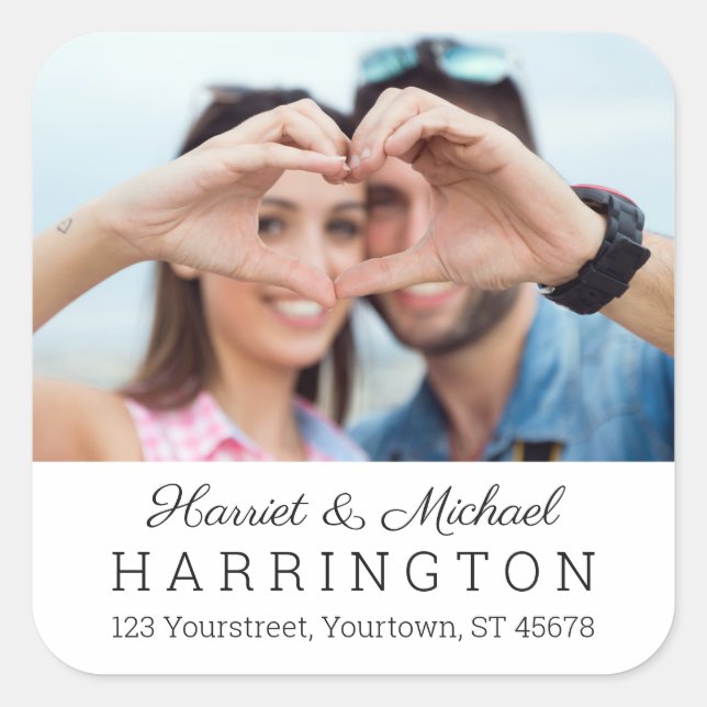 VOS autocollants personnalisés PHOTO & TEXTE (Devant)