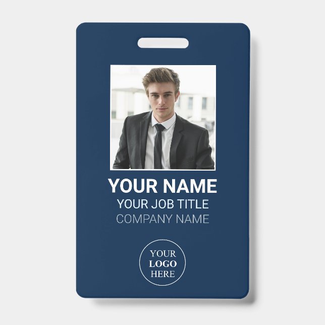 Vos badges d'identification d'entreprise avec logo (Avant)