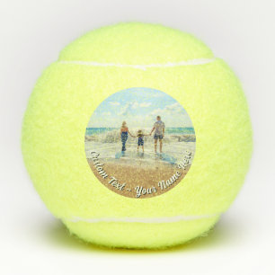 Vos balles de tennis avec photo de famille Texte p
