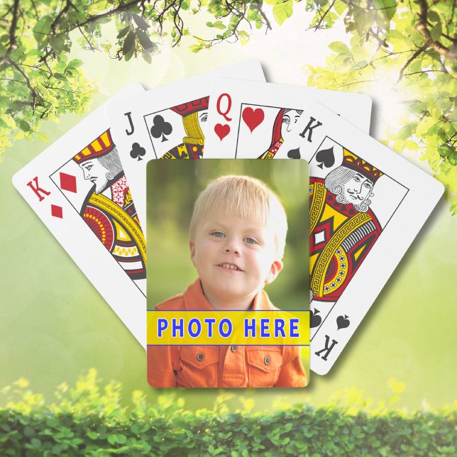 VOS cartes de jeu de PHOTO pour le malvoyant (Photo Deck of Cards. Photo Party Favors. Birthday Party Favors. Anniversary Party Favors. Cheap Gift)