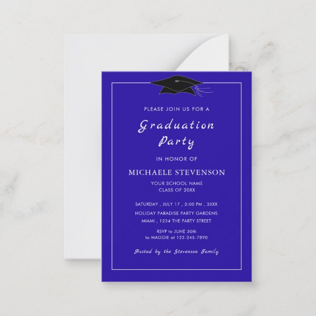 Vos Cartes d'Invitation de Remise de Diplôme Perso (Devant)