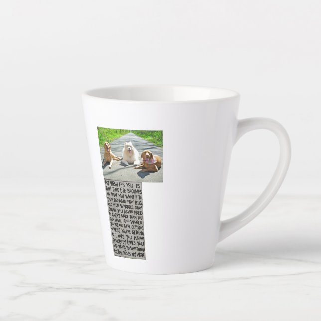 Vos Chiens Vous Souhaitent Du Latte Mug (Droite)