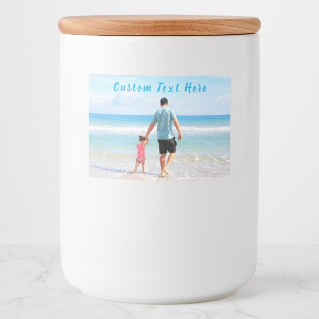 Vos Étiquettes photo de nourriture ou de bouteille (Devant)