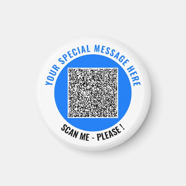 Vos magnets code QR et texte personnalisé Choisiss (Devant)