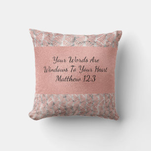 Vos mots sont Windows to Your Heart Coussin