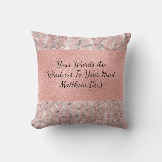 Vos mots sont Windows to Your Heart Coussin (Recto)