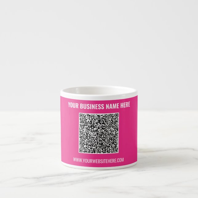 Vos Mugs d'Affaires à Code QR Texte et Couleur Per (Devant)