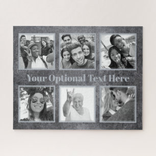 VOS photos et texte art puzzle photo