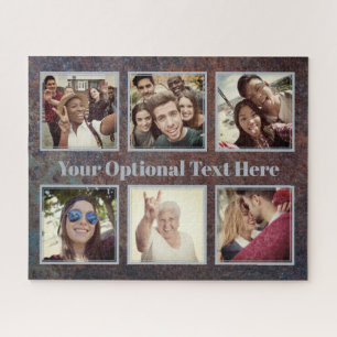VOS photos et texte art puzzle photo
