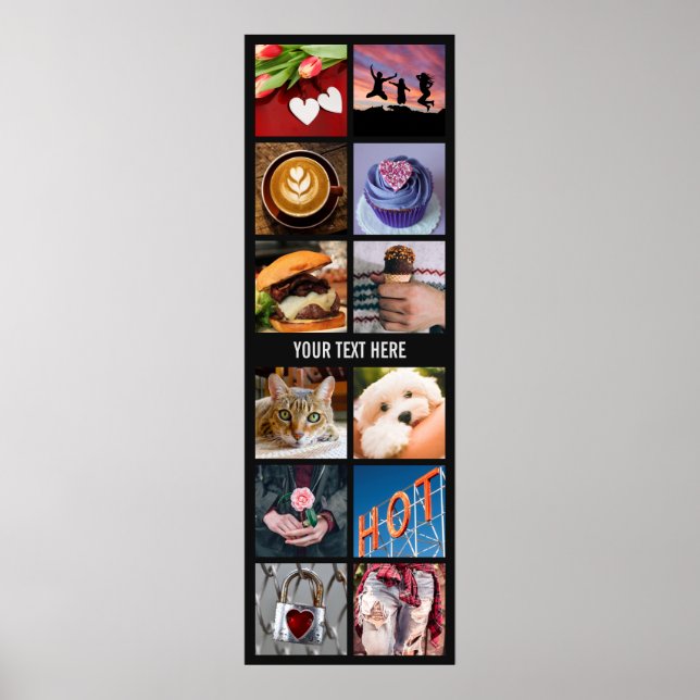 VOS PHOTOS INSTAGRAM poster de collage personnalis (Devant)