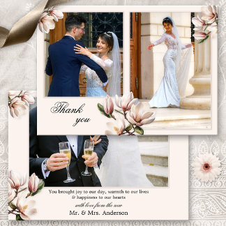 Vos photos Magnolia Mariage Carte de remerciements